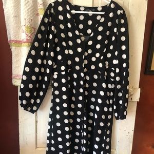 👍Boohoo size 12 polka dot dress